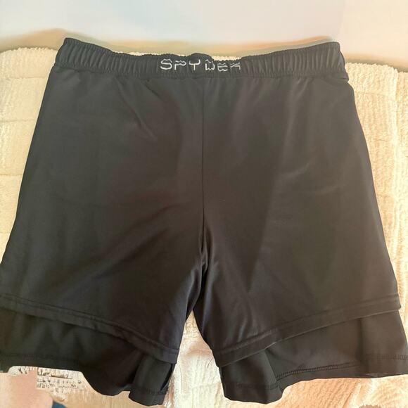 Spyder Men's Lined Black and Blue Swim Trunks Size XXL Selling as a Pair - Picture 7 of 8